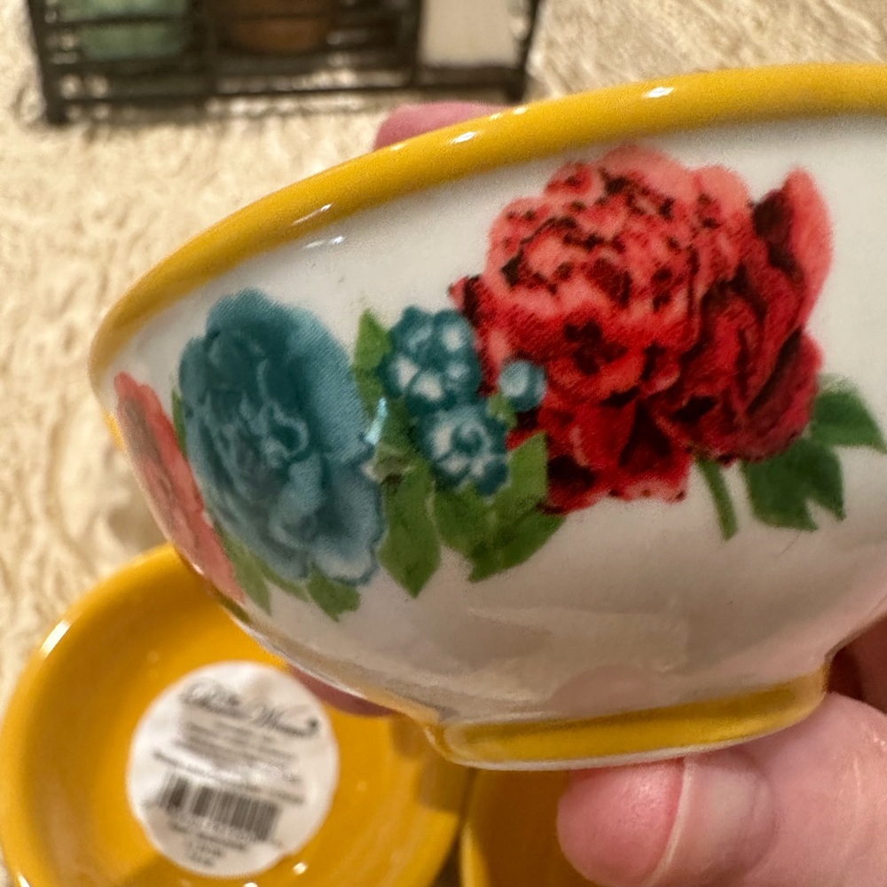 The Pioneer Woman Spring Bouquet Floral Medley Dipping Bowls ♥️ NWT!